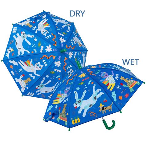 colour changing childrens umbrella pets brolliesgalore