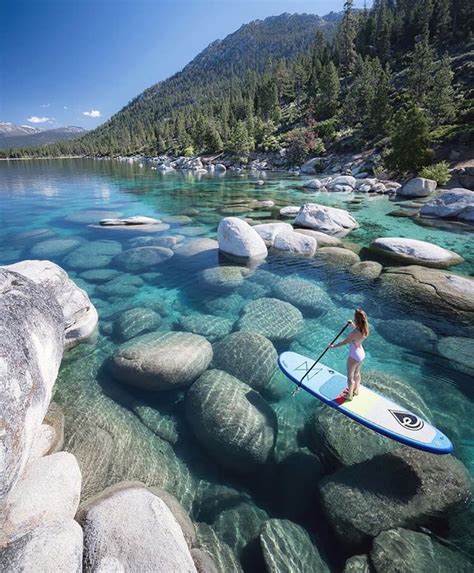 crystal clear water of lake tahoe 9gag