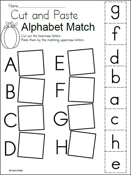 homework  kindergarten worksheets alphabet   alphabet