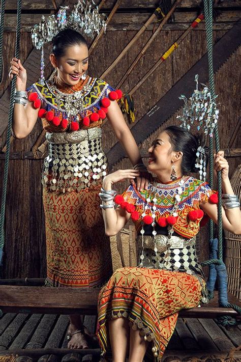 Sarawak Cultural Village Kuching Borneo Traditional Outfits