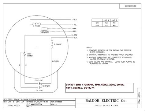 lead motor wiring diagram baldor rawanology