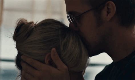 when this understated forehead kiss touched your soul ryan gosling