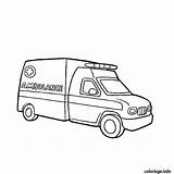 Ambulance Camion Imprimer sketch template