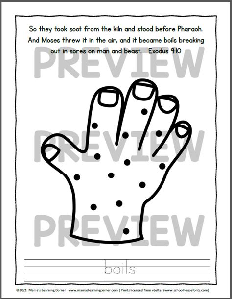 ten plagues bible coloring pages mamas learning corner