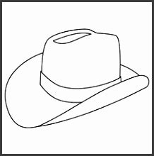 cowboy hat template printable sampletemplatess sampletemplatess