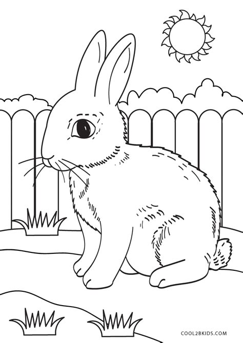 printable bunny coloring pages  kids