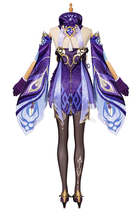 custom made genshin impact keqing cosplay costume milk silk satin fabr