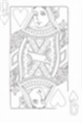 Hearts Coloring Queen Clker Clip sketch template