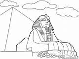 Egipto Sphinx Piramides Pyramids Egipcias Esfinge Egipcios Egypt Egyptian Niños Egipcia Mesopotamia Egipcio Gran Sphynx Mental Guiza Mayan Coloringhome Piramide sketch template