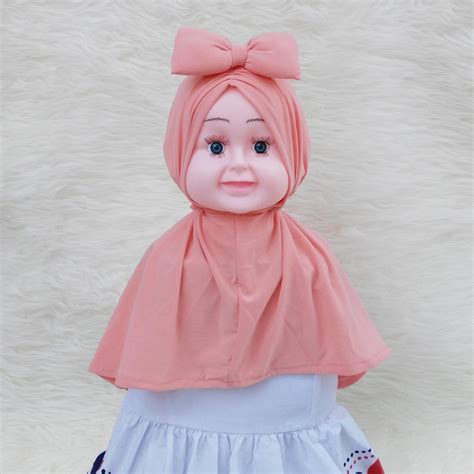 hemat hqo kerudung anak bayi zafira ribbon jilbab anak bayi