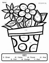 Math Coloring Spring Worksheets Choose Board Pages sketch template