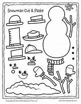 Snowman Cut Paste Activity Template Kids Clipart Printable Coloring Pages Christmas Printables Paper Navigation Post Timvandevall Snowmen sketch template