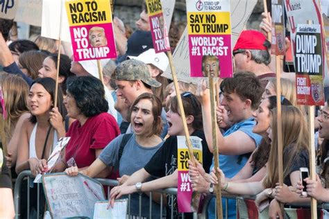big protests greet trump s visit to britain the new york times