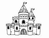 Coloring Princesses Castle Colorear Coloringcrew Castles sketch template