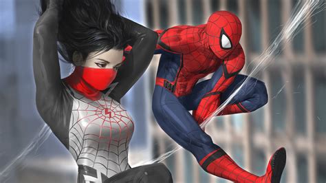 Spiderman And Silk Hd Superheroes 4k Wallpapers Images Backgrounds