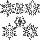 Flocon Neige Dessin Coloriage Imprimer Snowflake Snowflakes 7in 10in Mullin Coloriages Albumdecoloriages Colorier Pochoir sketch template
