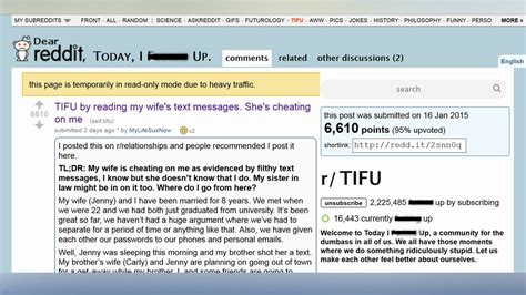 husband catches wife cheating posts live updates on reddit youtube