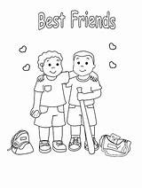 Coloring Friends Pages Friendship Friend Printable Kids Two Colouring School Children Color Sheets Preschool Bestcoloringpagesforkids Print Activities Getcolorings Family Baseball sketch template