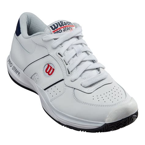 wilson pro staff classic chaussures toutes surfaces hommes blanc bleu fonce acheter en ligne