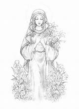 Ausmalbilder Ausmalen Malvorlagen Mutter Malvorlage Gottesmutter Virgin Blessed Besuchen sketch template