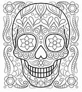 Calavera Mexicana Adornar Calaveras Mexicanas sketch template