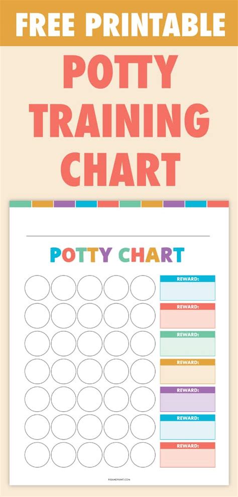 reward chart  potty training printable