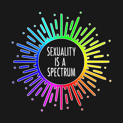 Sexuality Is A Spectrum Sexuality T Shirt Teepublic