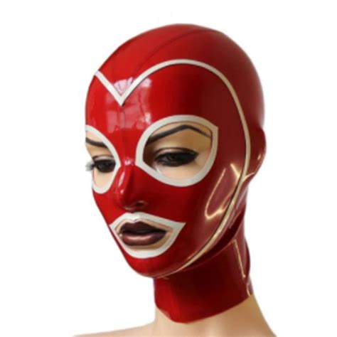 cosplay latex hood mask oem rubber mask  zip    party  boys costume accessories