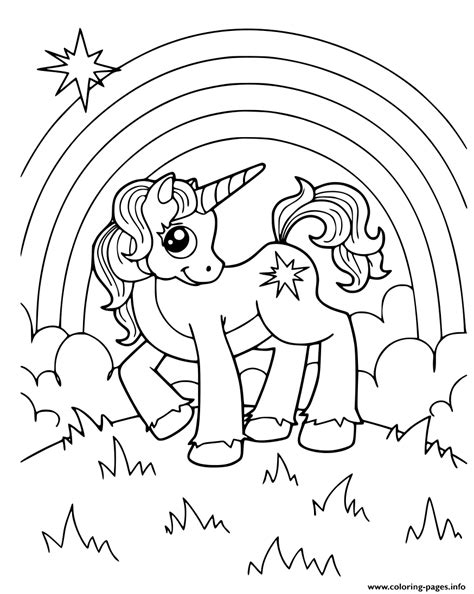 printable unicorn  rainbow coloring page top  printable unicorn