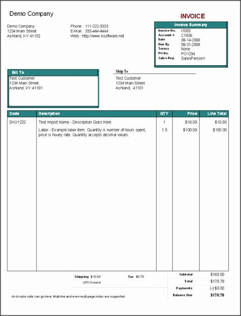 invoice template pictures