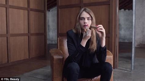 cara delevingne strips down for sultry yves saint laurent commercial daily mail online