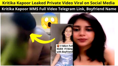 Kritika Kapoor Leaked Private Video Viral On Social Media Mms वीडियो