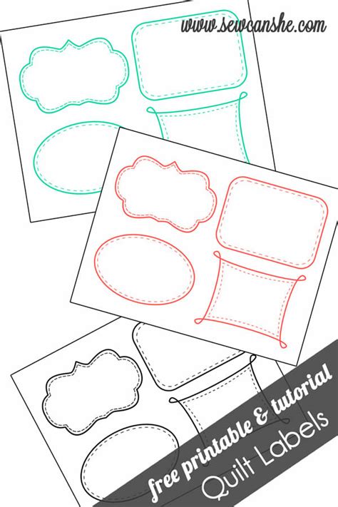 quilt labels  printable