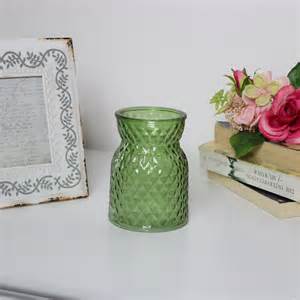 Green Cut Glass Vase Melody Maison®