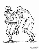 Coloring Football Pages Players Printable Field Color American Sports Print Two Printables sketch template