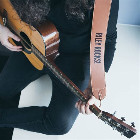 personalised guitar strap  lou brown designs notonthehighstreetcom