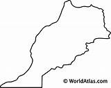 Morocco Outline Maps Map Blank Africa Worldatlas Countrys Webimage sketch template