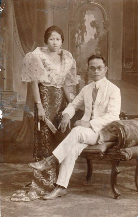 Filipino Couple 1920s 30s Original For Sale Here Philippines Dress