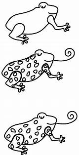 Frogs Clker sketch template