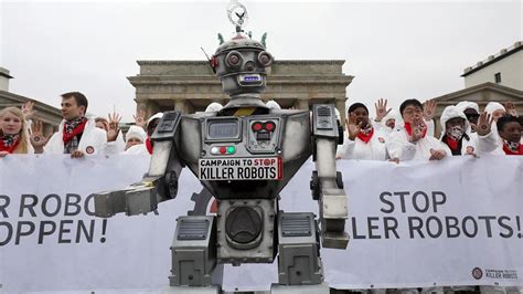 threat  humanity ngos  activists call   ban     killer robots euronews
