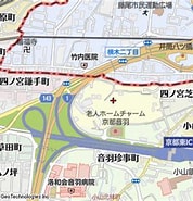 Image result for 京都市山科区四ノ宮奈良野町. Size: 178 x 185. Source: www.mapion.co.jp
