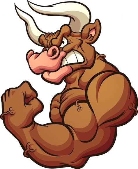 premium vector bull mascot
