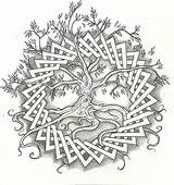 Celtic Tree Life Coloring Pages Tattoo Designs Drawing Mandala Adult Patterns Tattoos Irish Wood Knot Carving Celtyckie Deviantart Symbols Adults sketch template
