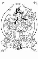Coloring Pages Buddha Tara Green Tattoo Drawing Wuerzburg Hindu God Line Ak0 Cache 塗り絵 ทธ Google Buddhist Adults Tattoos Search sketch template