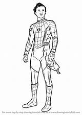 Spiderman Homecoming sketch template