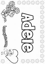 Coloring Pages Adele Addy Color Print Printable Hellokids Online Getcolorings Girl sketch template