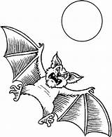 Coloring Bat Pages Moon Bats Scary Animal Printable Color Animals Kids Halloween Sheet Drawings Sheets Chiroptera Upside Sleep Down Adults sketch template