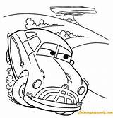 Hudson Doc Hornet Coloring Cars Pages Disney Lightning Mcqueen Online Template Coloringpagesonly Color sketch template