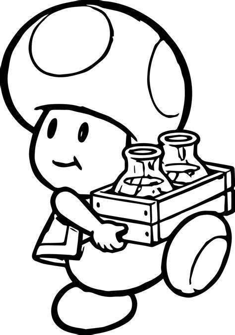 coloring pages toad video games printable coloring pages