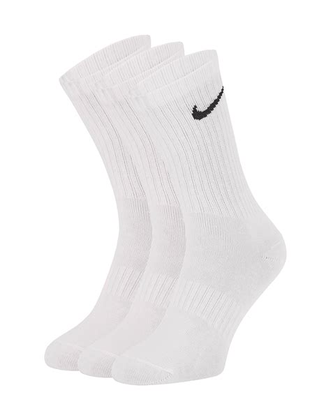 white nike socks  pack life style sports